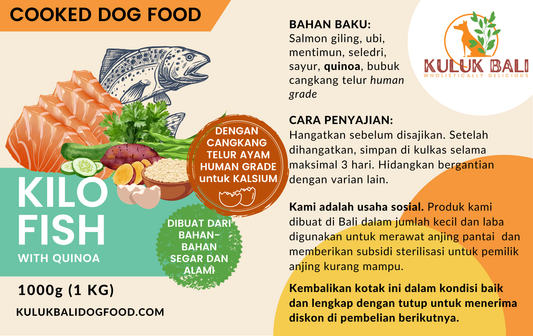 KILO Fish (Salmon) QUINOA - COOKED - 1000g